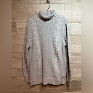 3/$30 Max Cocos cowl neck gray long sleeve knit sweater size Large